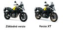 Rozdiely medzi základnou verziou a XT: vypletané kolesá, ochrana motora a chrániče rukovätí