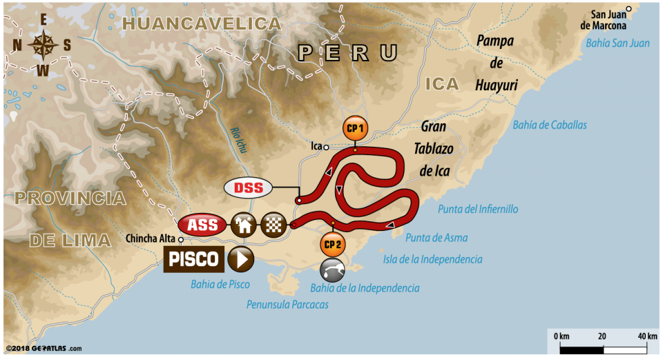 Dakar 2018 - 2 etapa - Pisco - Pisco