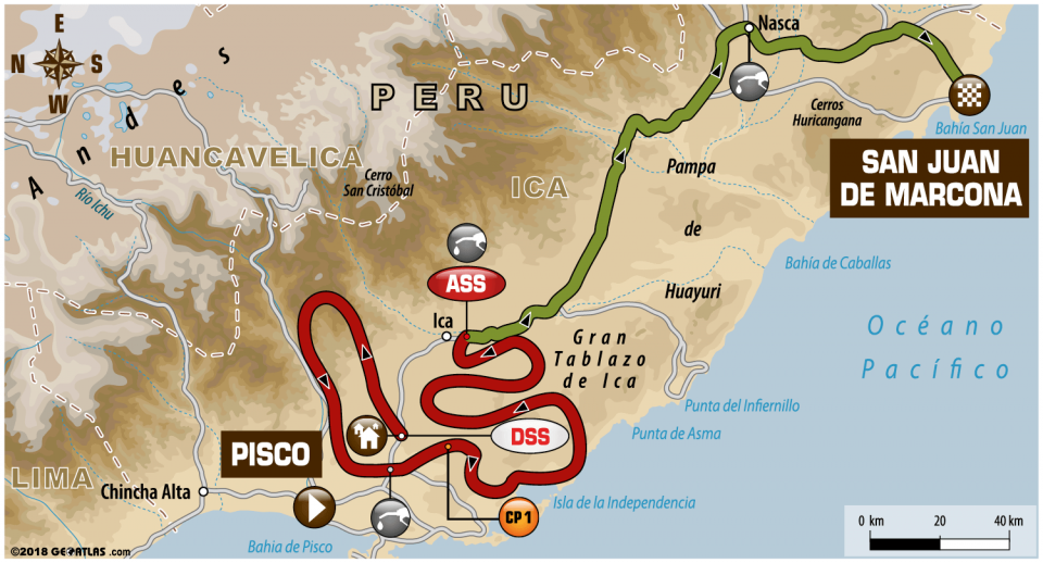 Dakar 2018 - 3. etapa - Pisco - San Juan de Marcona