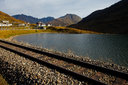 Oberalp pass 2044 mnm. Najvyššie položená železnica v Európe.