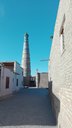 Khiva minaret, jeden z mnohých v starom meste