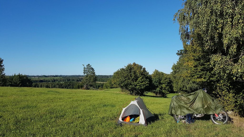 Krásne neskoré ráno v Poľsku