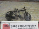 drevený bicykel