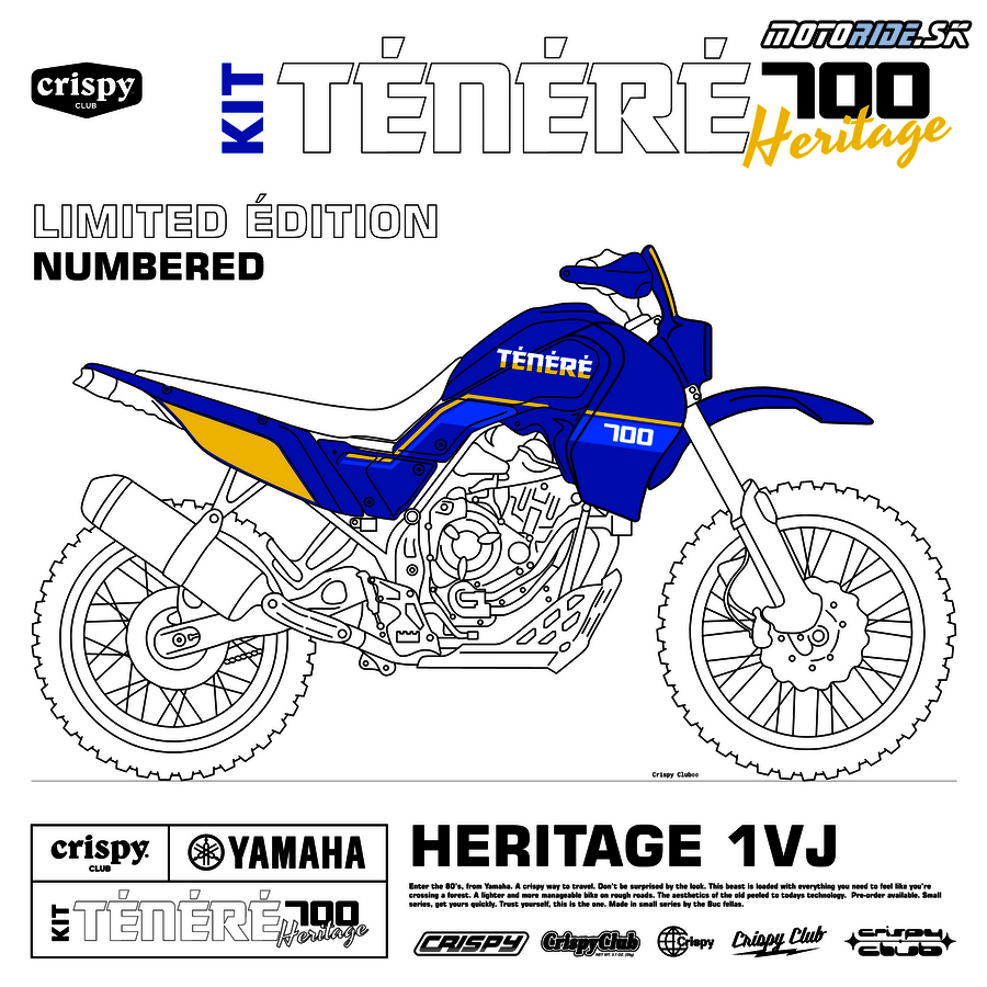 Yamaha Tenere 700 s kitom od Crispy Club