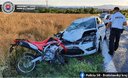 smrť motorkára - dopravná nehoda Budmerice 7.7.2020