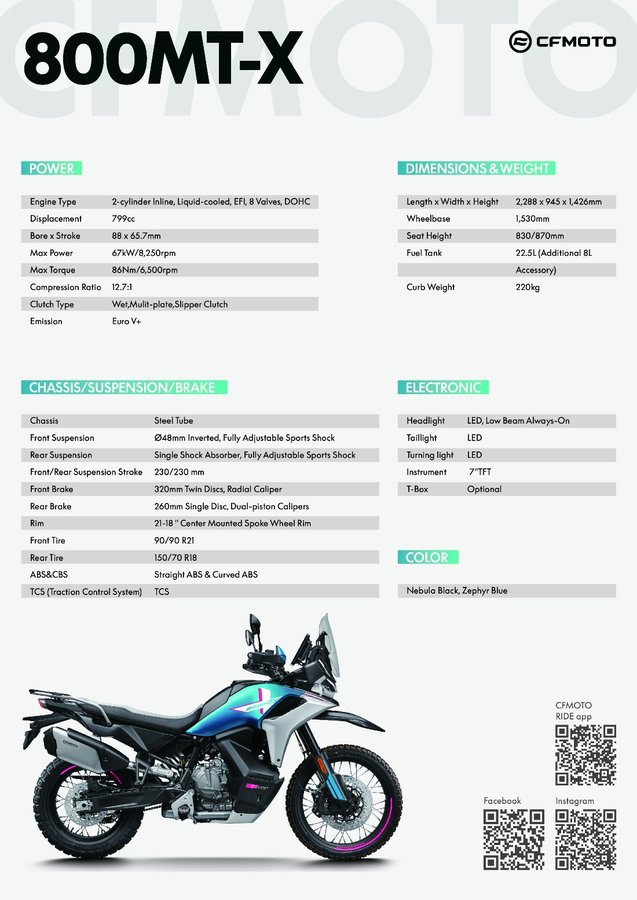 CFMOTO 800MT-X 2025