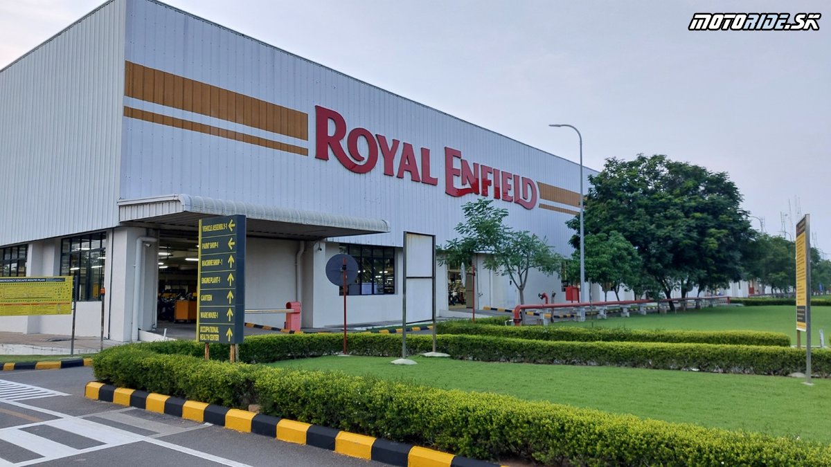 Návšteva továrne Royal Enfield, Chennai, India - Naživo: S Awiom do Indie 2024 - Royal Enfield trip