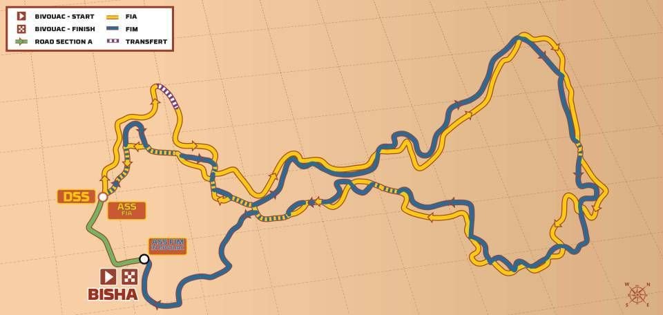 Dakar 2025: 2 etapa - mapa