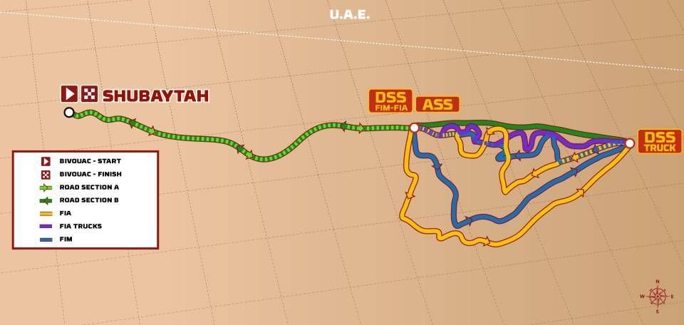 Dakar 2025: 11. etapa SHUBAYTAH -SHUBAYTAH - mapa