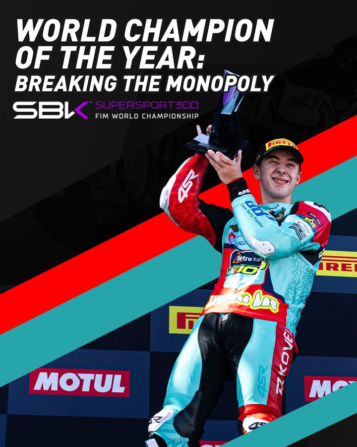 Kove FIM Supersport 300 World CHampion