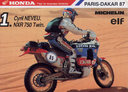 Dakar 1987 - Cyril Neveu - Honda NXR 750 Twin
