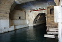 Balaklava, vstup do múzea a zároveň aj ponorkový vstup.
