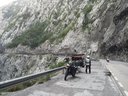 Známy kaňon na hlavnom ťahu pri Podgorici