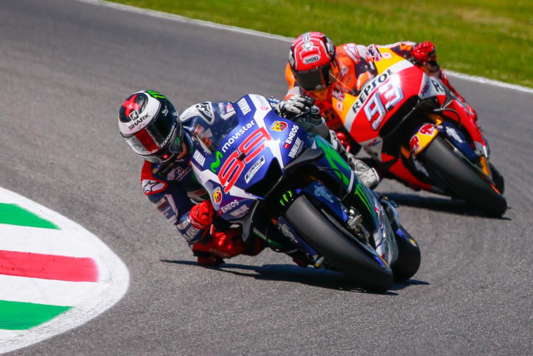 Marc Marquez a Jorge Lorenzo - MotoGP 2016 - Gran Premio d'Italia TIM - Mugello