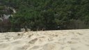 Výstup na pieskovú dunu pri meste Ege Cap Ferret