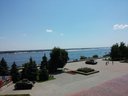 Pláž oproti múzeu. Volgograd