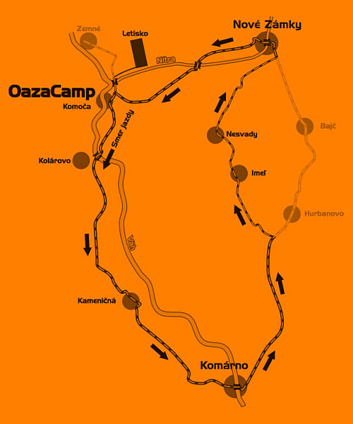  Mapa výjazdu