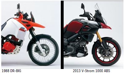  Suzuki DR-BIG 1988 a V-Strom 1000 2013