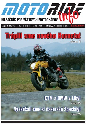  Titulka nového mesačníka Motoride Info