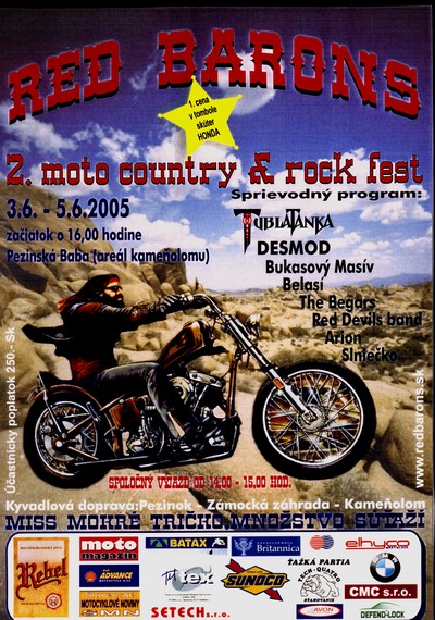  Plagát minulého ročníka RED BARONS MOTO COUNTRY & ROCK FEST