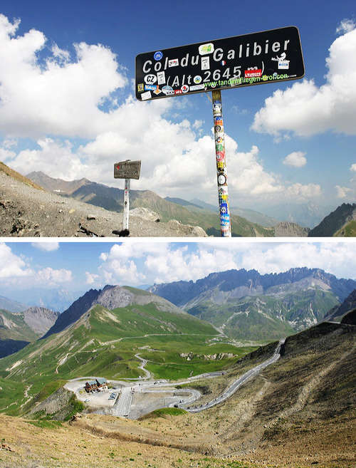  Col du Galibier a výhľad smerom na sever