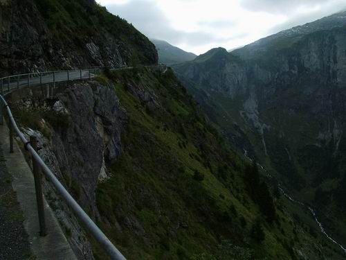  Záver západného stúpania na Klausenpass