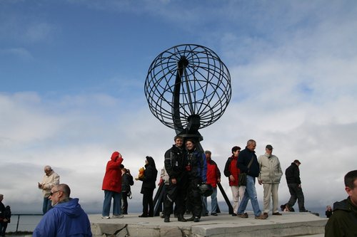  Zemeguľa na Nordkappe