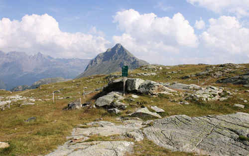  Berninapass, najvyšší bod, pohľad SV smerom