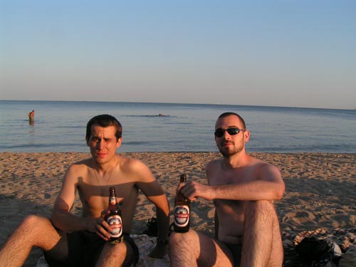 V Odese na pláži