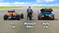 F1 formula vs MotoGP motorka vs Rally auto: šprint!